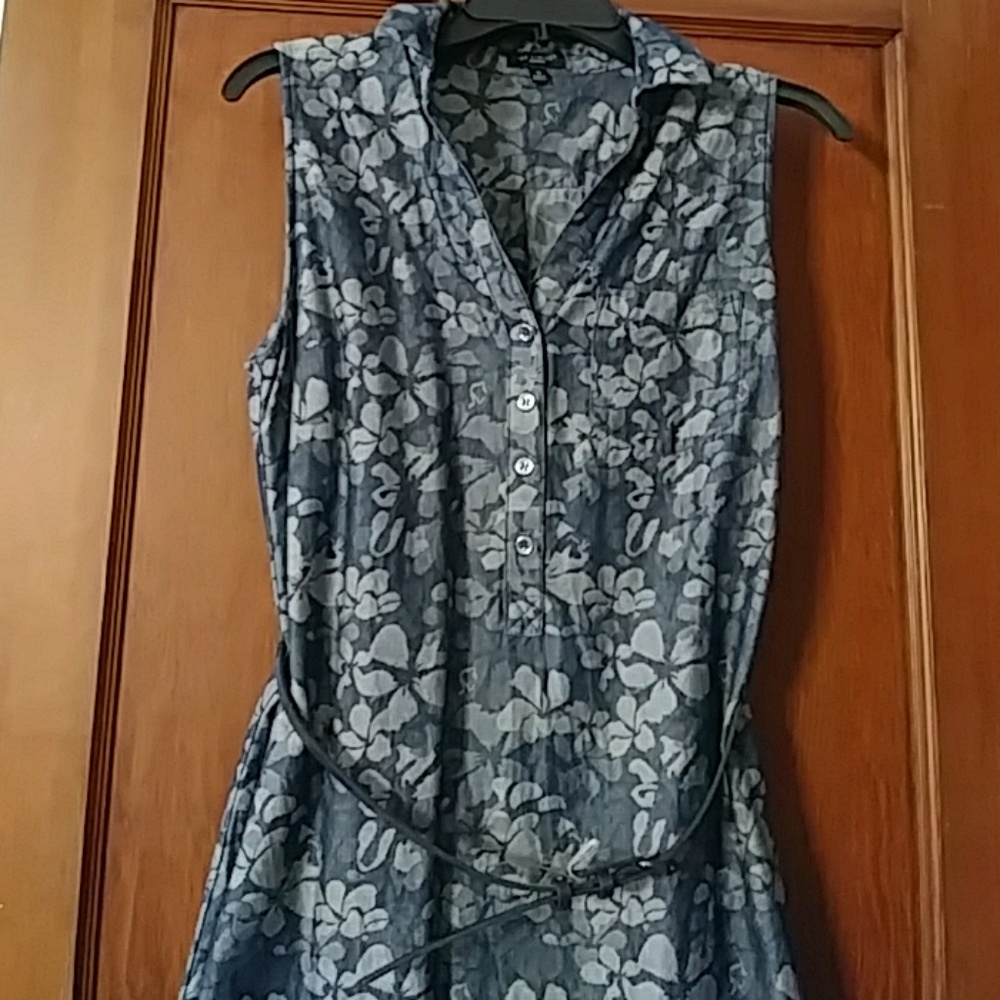 The Limited Ashton dress in color Chambray flowers